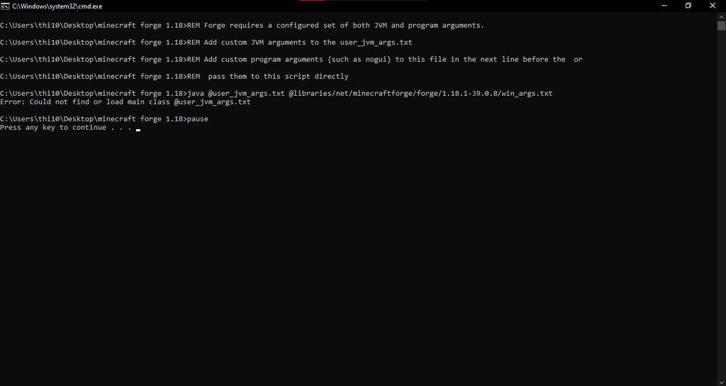 What does "Could not find or load main class" mean?